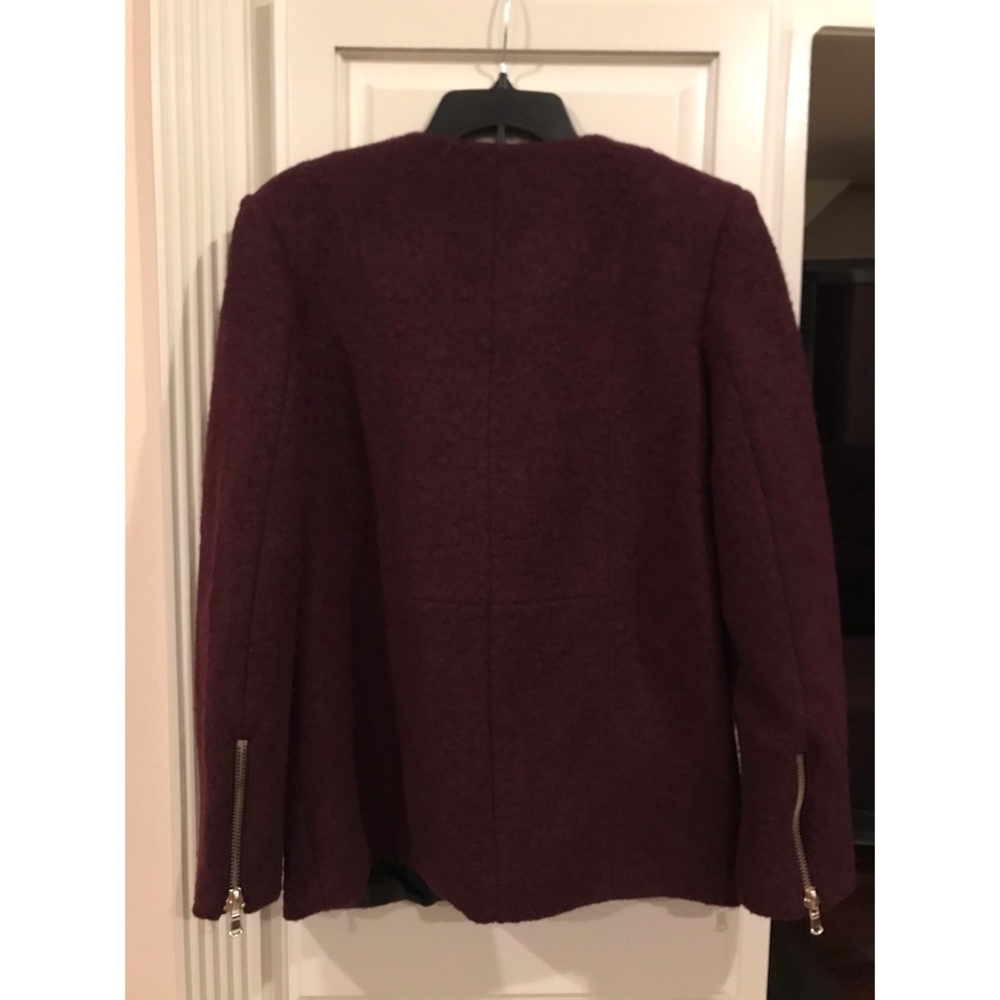 Maroon Zip Coat - image 4